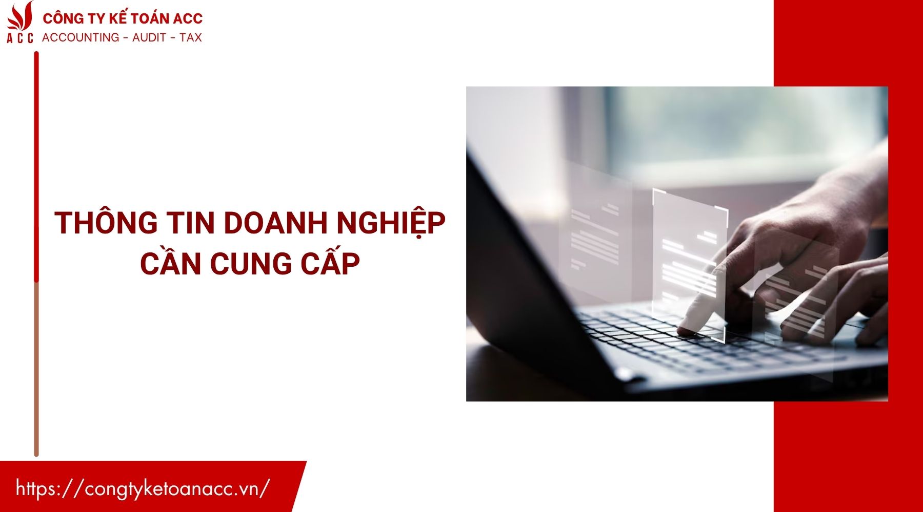 Thông tin doanh nghiệp cần cung cấp