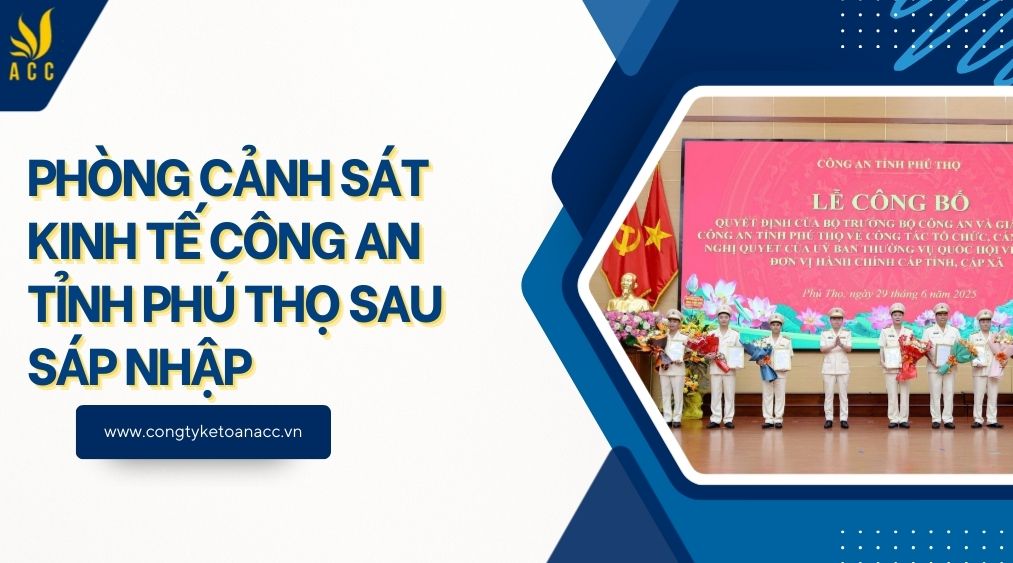 Phòng Cảnh sát kinh tế Công an tỉnh Phú Thọ sau sáp nhập