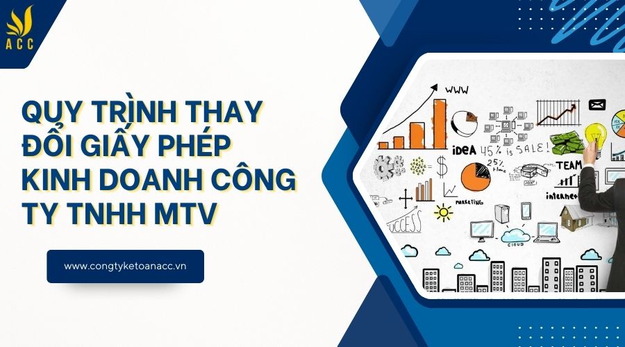 Quy trình thay đổi giấy phép kinh doanh công ty TNHH MTV