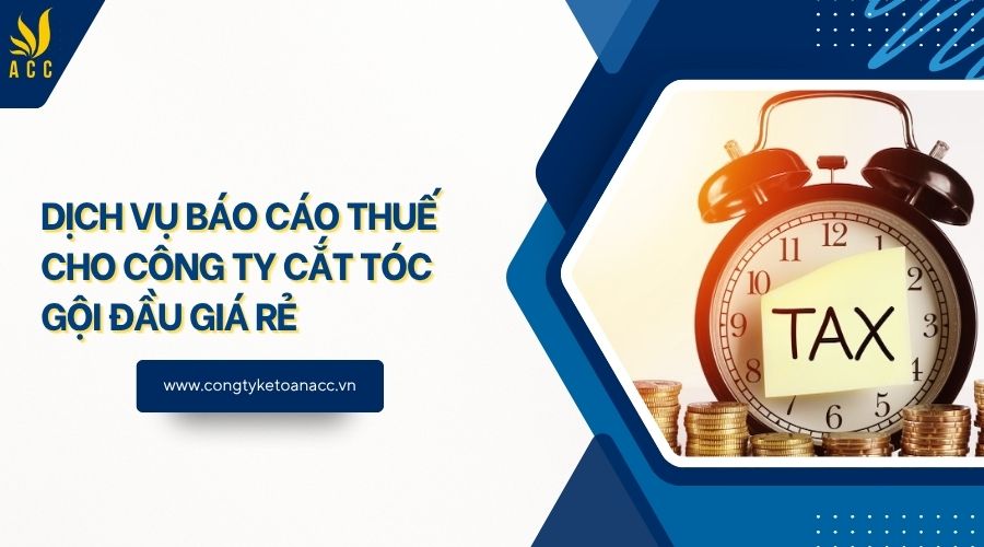 Dịch vụ báo cáo thuế cho công ty cắt tóc gội đầu giá rẻ