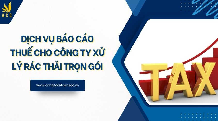 Dịch vụ báo cáo thuế cho công ty xử lý rác thải trọn gói