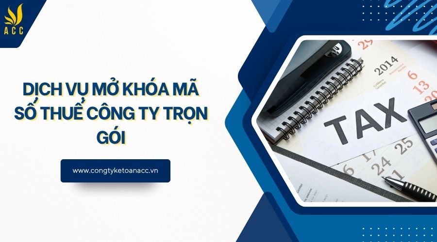 Dịch vụ mở khóa mã số thuế công ty trọn gói
