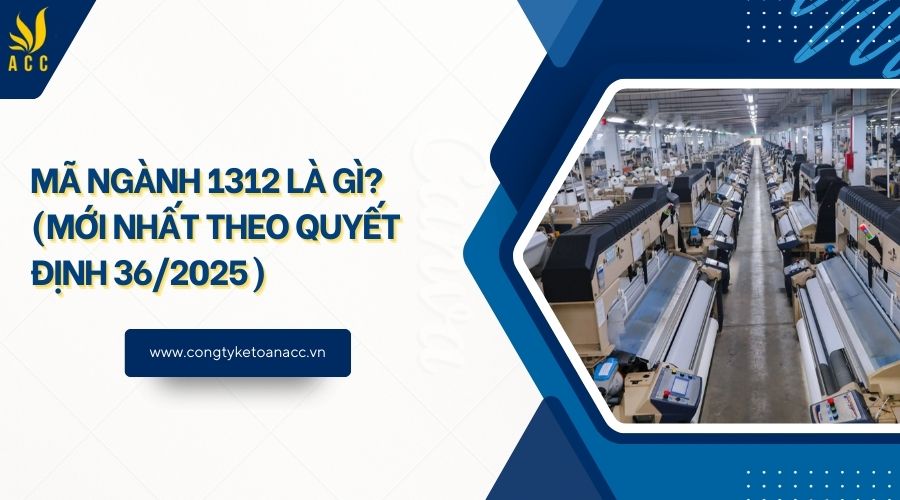 Mã ngành 1312 là gì? (Mới nhất theo quyết định 36/2025)