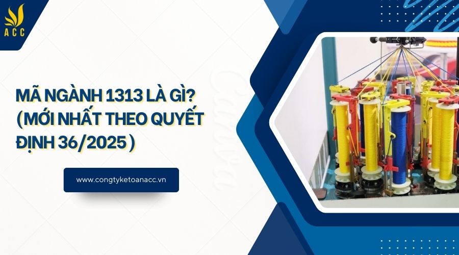Mã ngành 1313 là gì? (Mới nhất theo quyết định 36/2025)