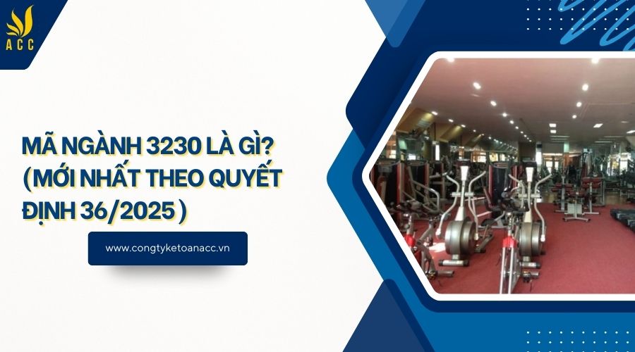 Mã ngành 3230 là gì? (Mới nhất theo quyết định 36/2025)