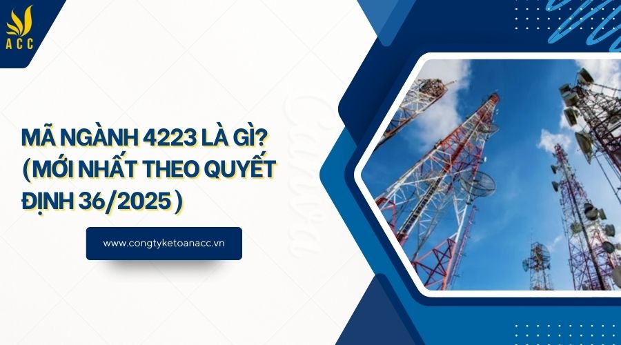 4223 Mã ngành 4223 là gì? (Mới nhất theo quyết định 36/2025) - Công ty dịch ...