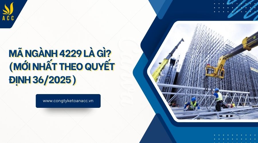 Mã ngành 4229 là gì? (Mới nhất theo quyết định 36/2025)
