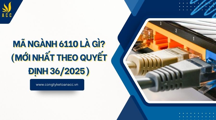 Mã ngành 6110 là gì? (Mới nhất theo quyết định 36/2025)