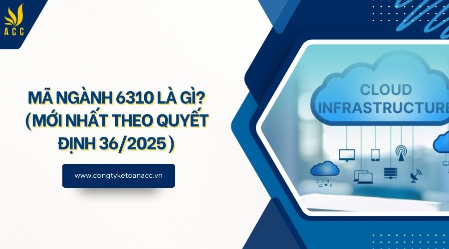 Mã ngành 6310 là gì? (Mới nhất theo quyết định 36/2025)