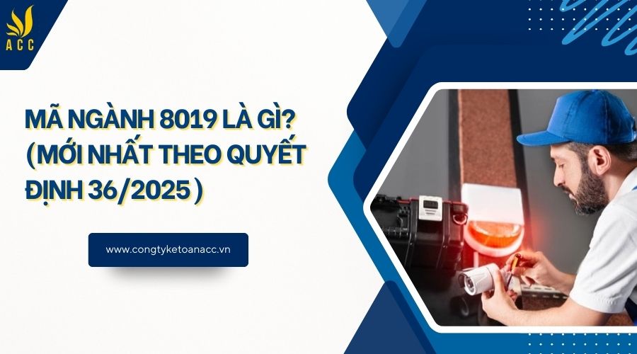 Mã ngành 8019 là gì? (Mới nhất theo quyết định 36/2025)