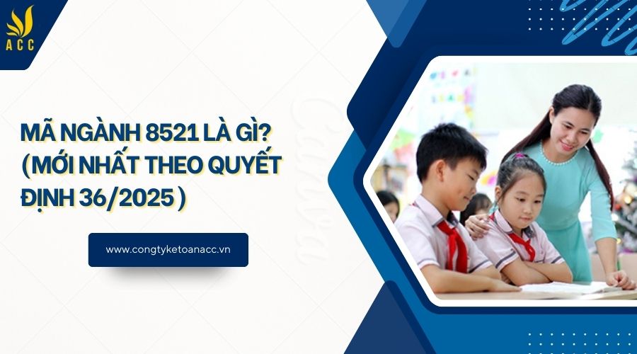 Mã ngành 8521 là gì? (Mới nhất theo quyết định 36/2025)