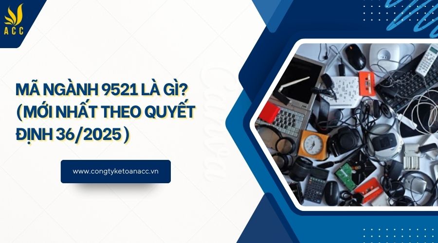 Mã ngành 9521 là gì? (Mới nhất theo quyết định 36/2025)