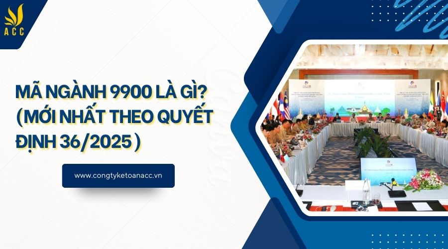 Mã ngành 9900 là gì? (Mới nhất theo quyết định 36/2025)