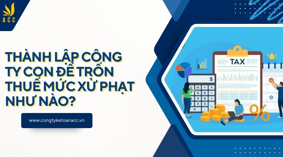 Thành lập công ty con để trốn thuế mức xử phạt như nào?