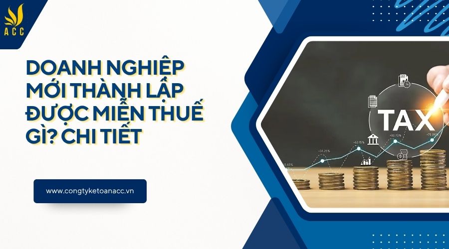 Doanh nghiệp mới thành lập được miễn thuế gì? Chi tiết