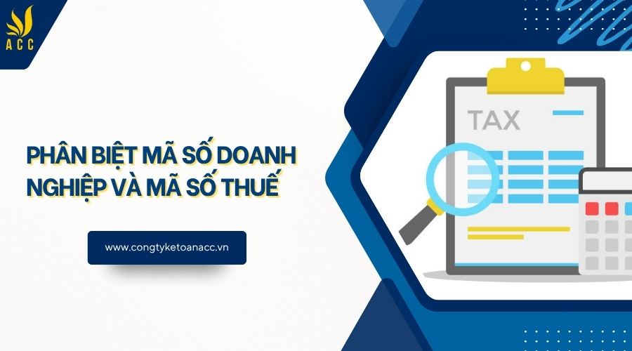 Phân biệt mã số doanh nghiệp và mã số thuế