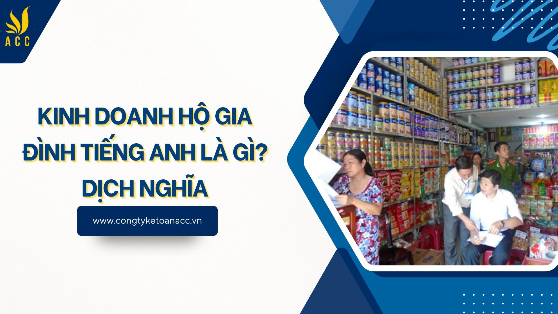 Kinh doanh hộ gia đình tiếng Anh là gì? Dịch nghĩa