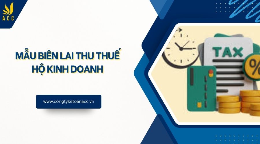 Mẫu biên lai thu thuế hộ kinh doanh