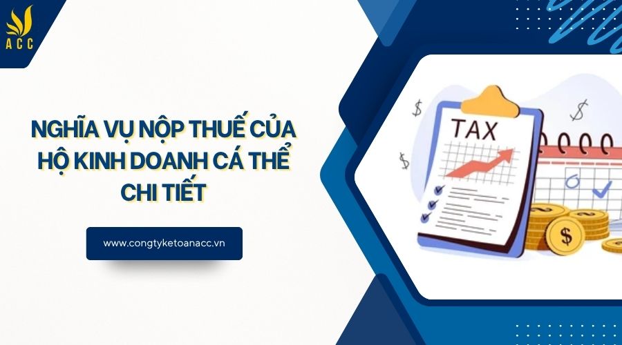 Nghĩa vụ nộp thuế của hộ kinh doanh cá thể chi tiết