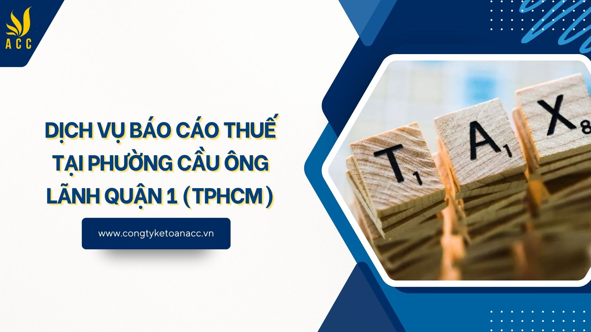 Dịch vụ báo cáo thuế tại Phường Cầu Ông Lãnh Quận 1 (TPHCM)