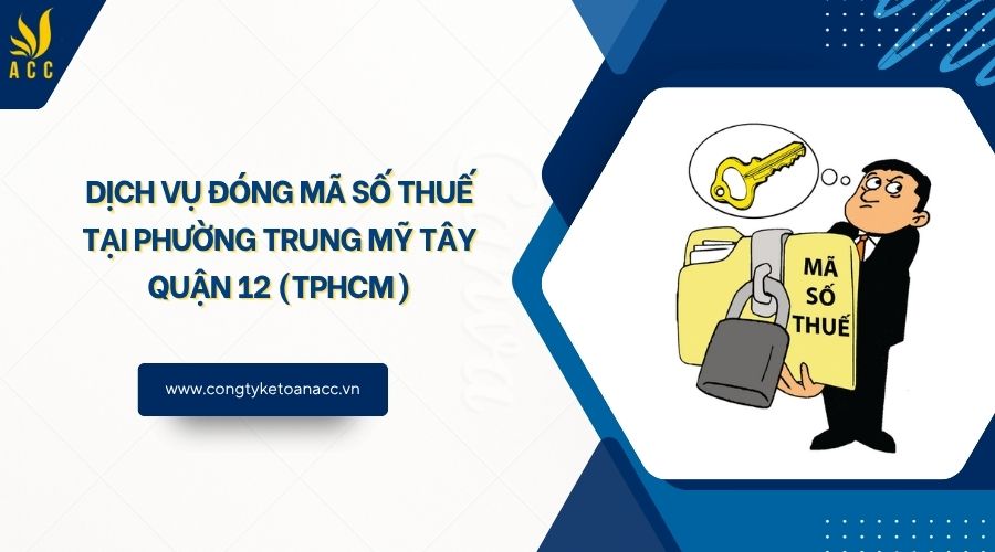 Dịch vụ đóng mã số thuế tại Phường Trung Mỹ Tây Quận 12 (TPHCM)