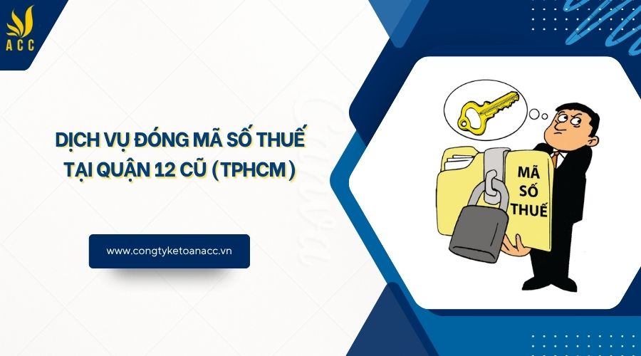 Dịch vụ đóng mã số thuế tại Quận 12 cũ (TPHCM)
