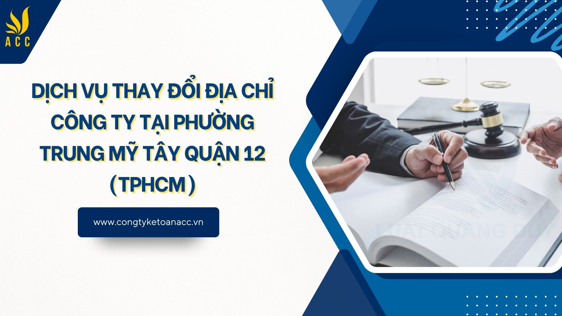 Dịch vụ thay đổi địa chỉ công ty tại Phường Trung Mỹ Tây Quận 12 (TPHCM)