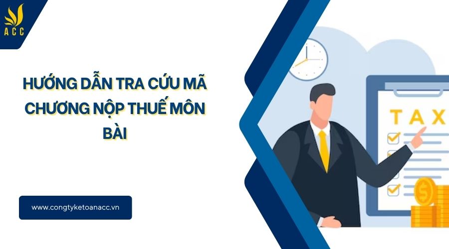 Hướng dẫn tra cứu nộp thuế môn bài
