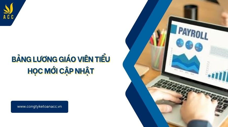 Bảng lương giáo viên tiểu học mới cập nhật
