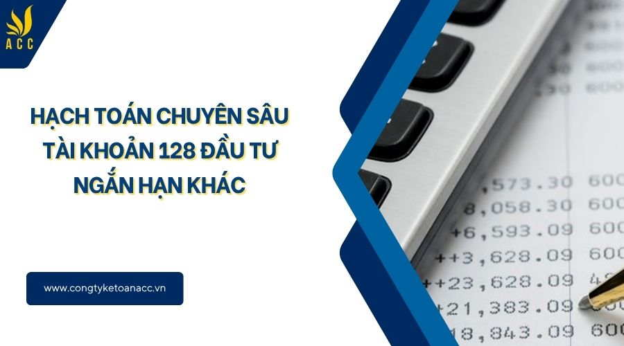 Hạch toán chuyên sâu tài khoản 128 đầu tư ngắn hạn khác