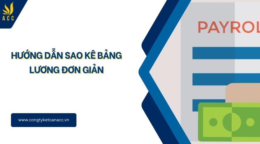 Hướng dẫn sao kê bảng lương đơn giản
