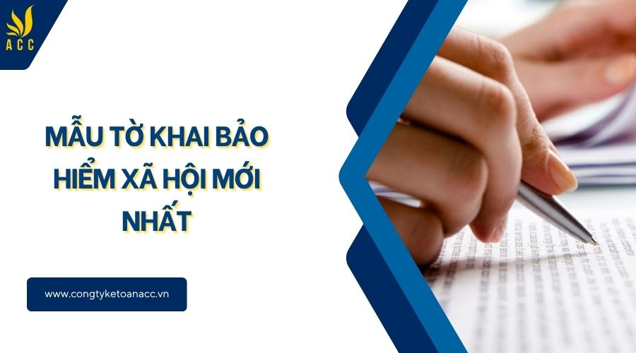 Mẫu tờ khai bảo hiểm xã hội mới nhất