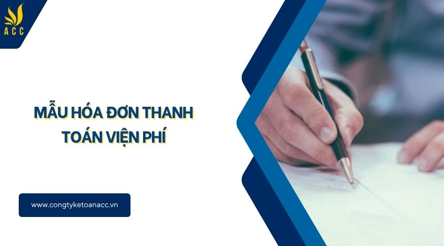 Mẫu hóa đơn thanh toán viện phí