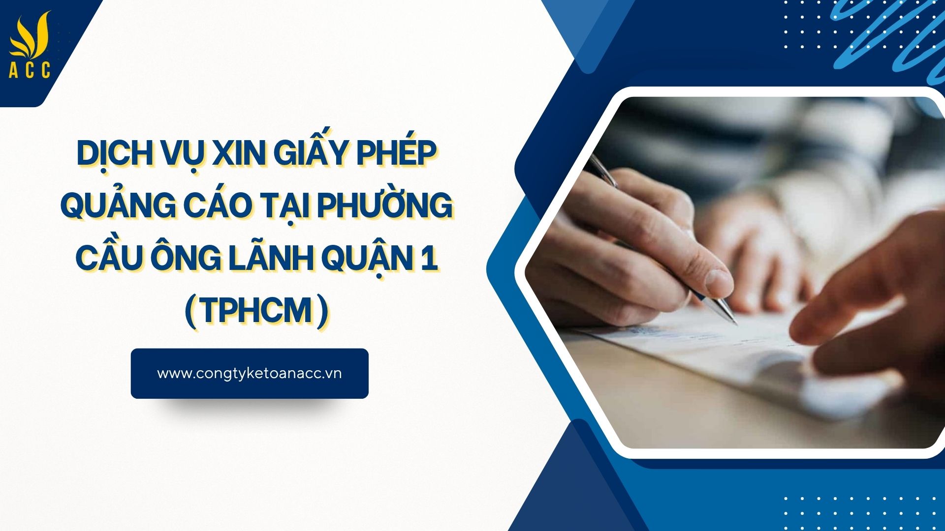 Dịch vụ xin giấy phép quảng cáo tại Phường Cầu Ông Lãnh Quận 1 (TPHCM)