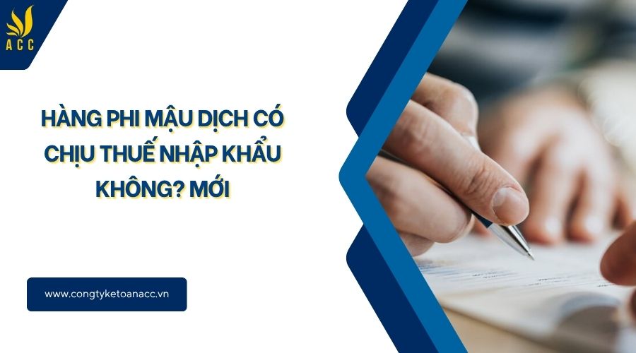 Hàng phi mậu dịch có chịu thuế nhập khẩu không​? Mới