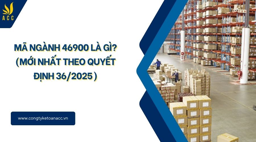 Mã ngành 46900 là gì? (Mới nhất theo quyết định 36/2025)