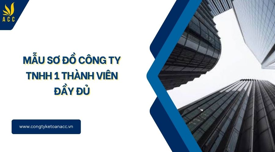 Mẫu sơ đồ công ty TNHH 1 thành viên đầy đủ