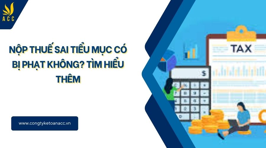 Nộp thuế sai tiểu mục có bị phạt không? Tìm hiểu thêm