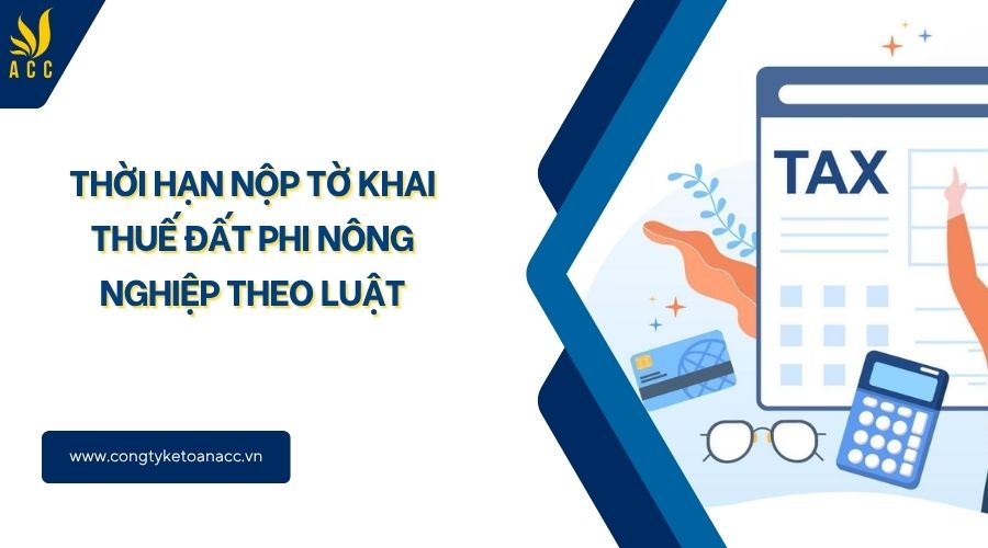 Thời hạn nộp tờ khai thuế đất phi nông nghiệp theo luật