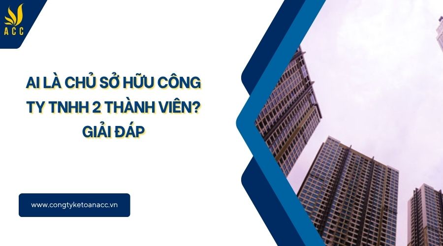 Ai là chủ sở hữu công ty TNHH 2 thành viên? Giải đáp