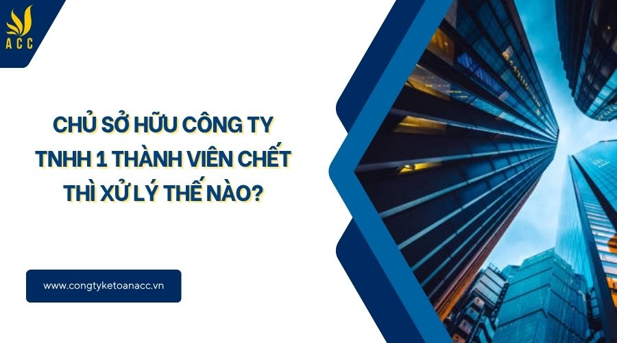 Chủ sở hữu công ty TNHH 1 thành viên chết thì xử lý thế nào?